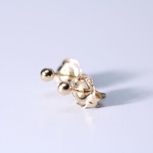 14kt Gold Earrings and 10kt Gold Closures -Please Read Description New